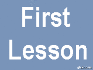 first lesson FREE